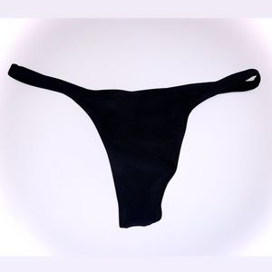 SPORTI BLACK THONG BIKINI BOTTOM